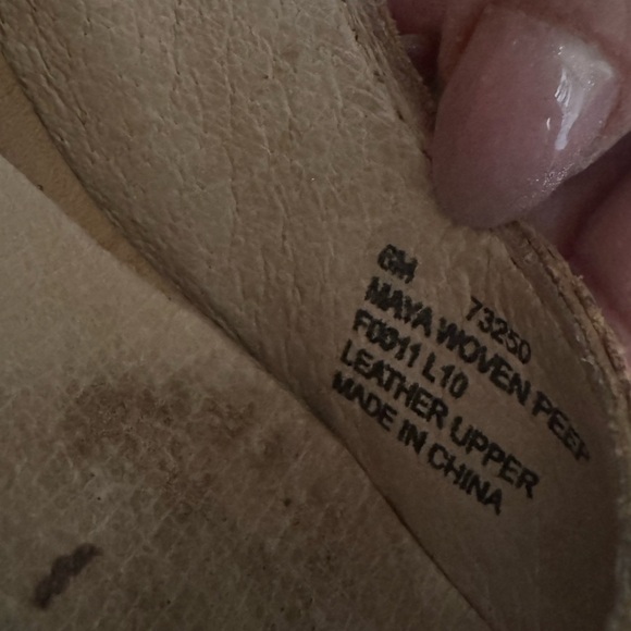 Frye Maya Woven Peep Toe Heeled Shoes Size 6 - Picture 4 of 10